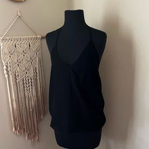 Black halter blouse